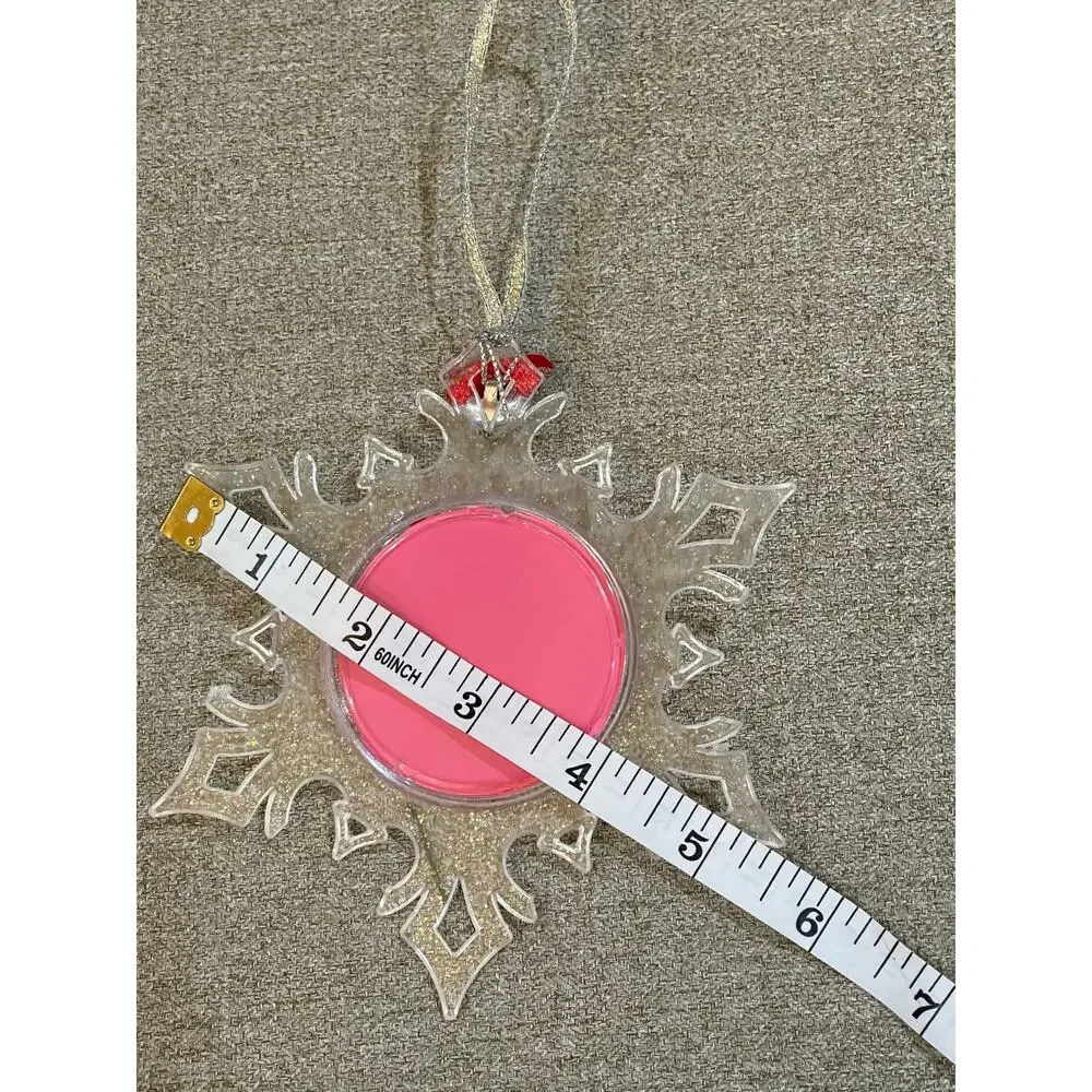 Handmade Set of 3 Christmas snowflake ornaments stocking stuffer